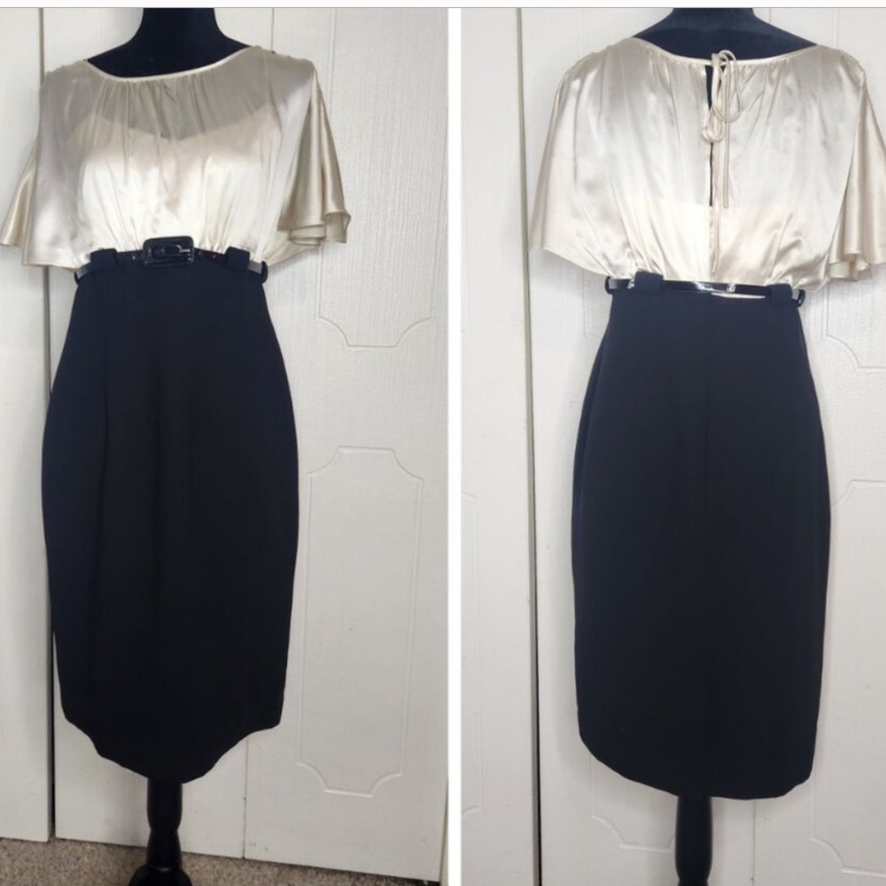 🖤  Calvin Klein Pencil Skirt Belted Dress 🖤